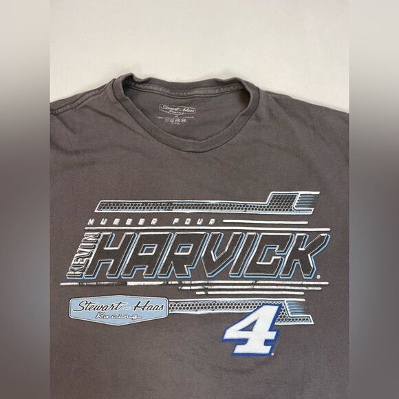 Stewart Haas Racing NASCAR Kevin Harvick 4 Graphic T-shirt Women Medium Gray - Picture 4 of 6